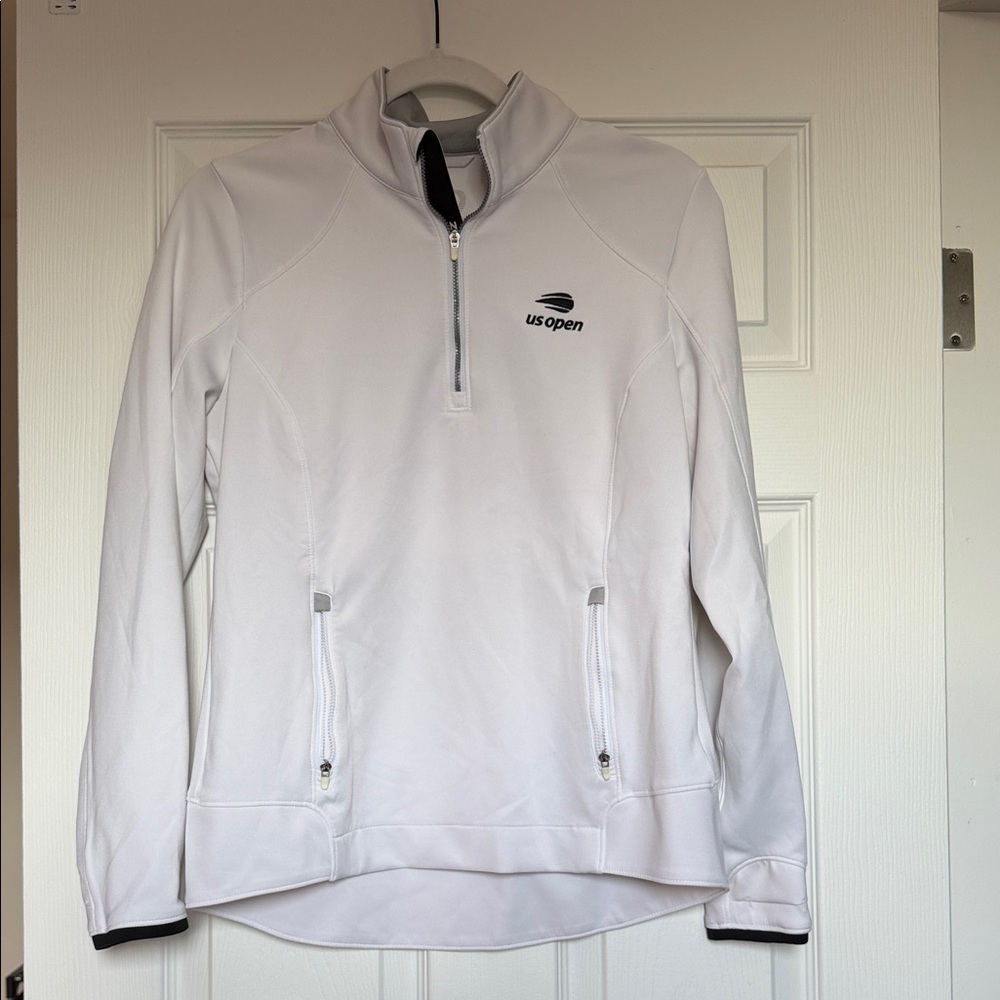 Zero restriction US Open White Quarter-Zip Pullover size M